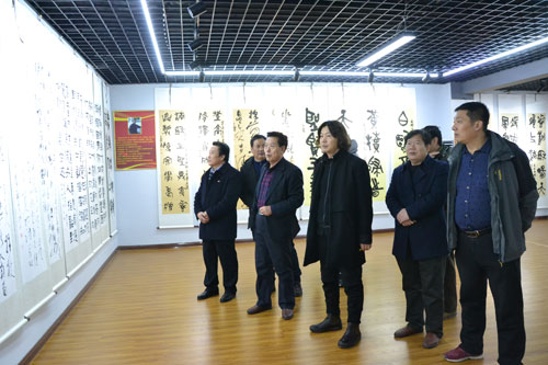 翰墨新时代· 2019 庆元旦兰山书协主席团成员书法精品展在山东长红艺术馆开幕